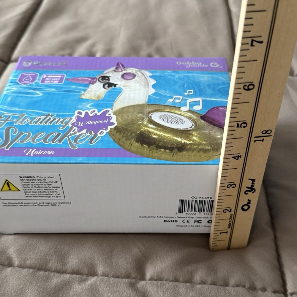 Flouting Bluetooth Speaker Colorful Unicorn Pool Includes Pump Waterproof