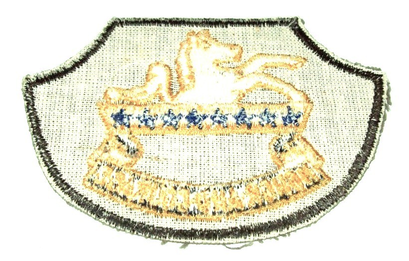 ORIGINAL COLD WAR GERMAN MADE HBT 8th ARMORED CAVALRY REGIMENT PATCH (GLOWS)