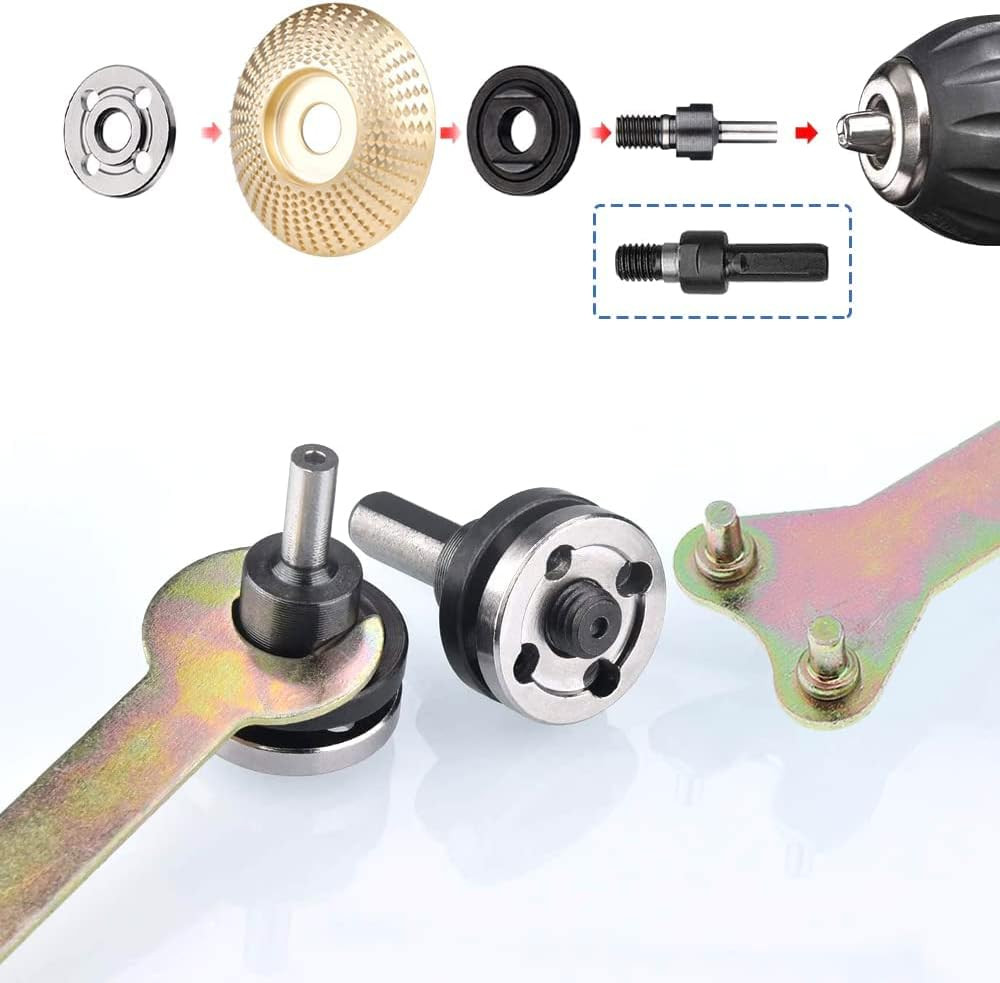 6 in 1 Electric Drill Conversion Angle Grinder Adapter Connecting Rod Kit, 6m...