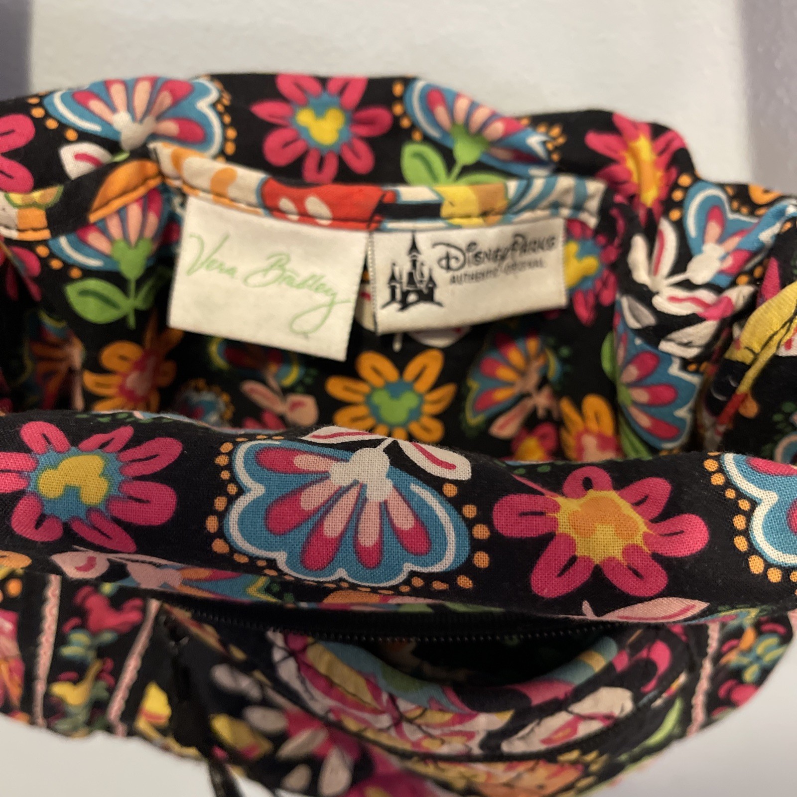Vera Bradley Disney Parks Midnight with Mickey Mini Hipster Crossbody Purse Bag