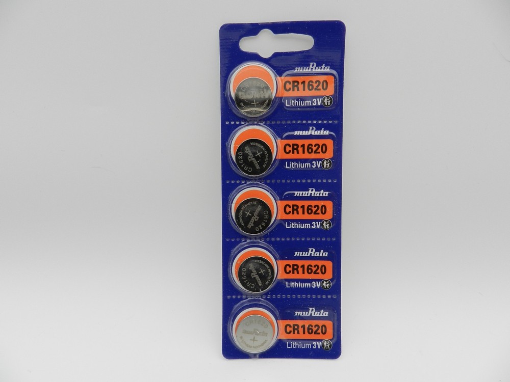 MURATA CR1620 LITHIUM 3V BATTERY 5Pcs