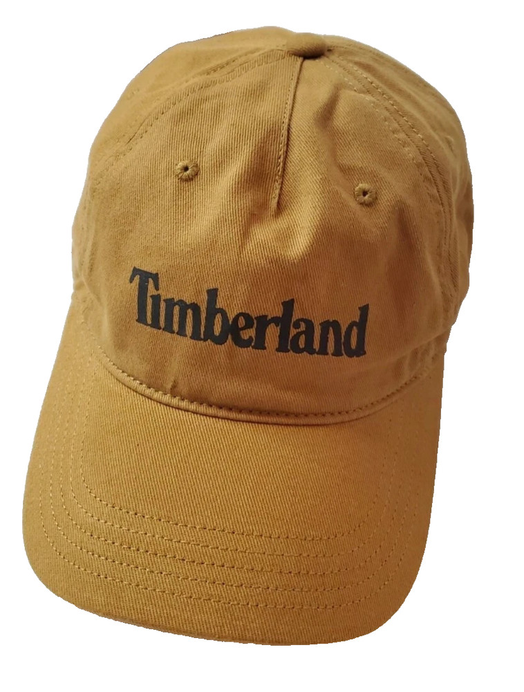 TIMBERLAND SNAPBACK BASEBALL CAP HAT Brown tan MEN'S.