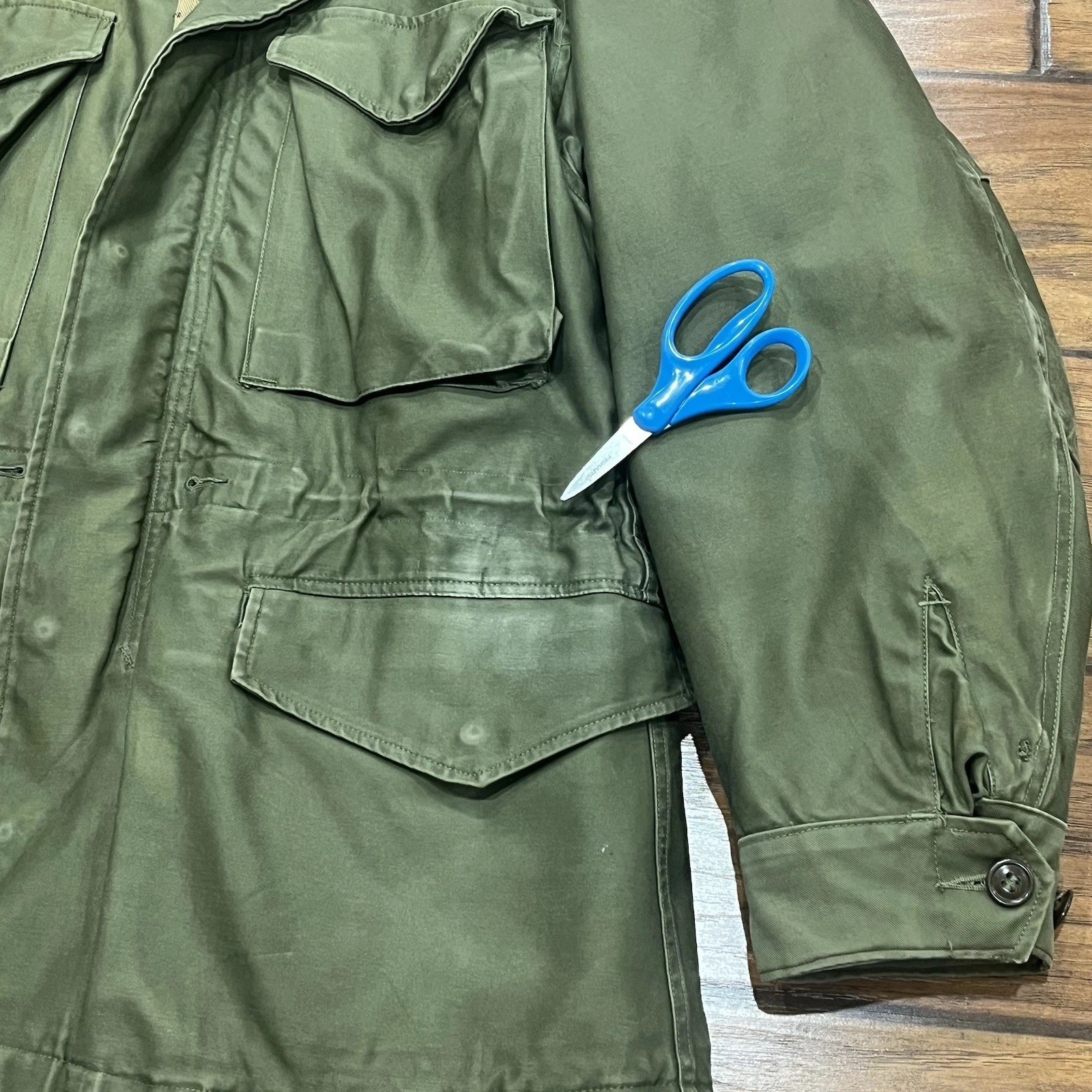 Vintage M-1951 Field Jacket OG 107 Mens Small Regular W/Liner Military READ!!!!