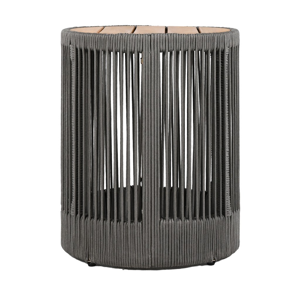 Outdoor Adjustable Chaise Lounge Set w/ Beige Cushion & Side Table, Patio