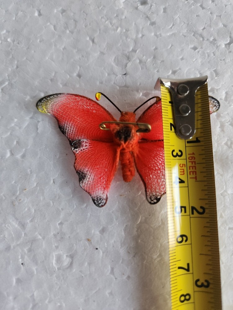 Butterfly Pin • Bright Orange