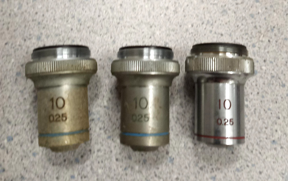 3x Microscope Objective: 10-0.25 Lens