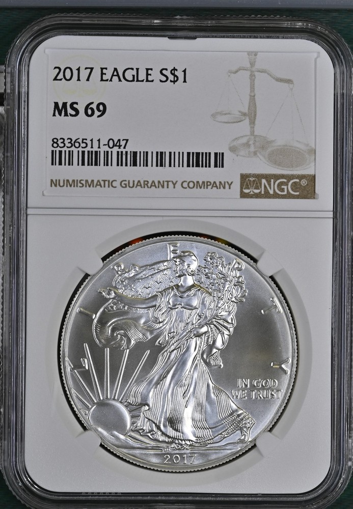 2017 Bullion Silver Eagles NGC MS-69