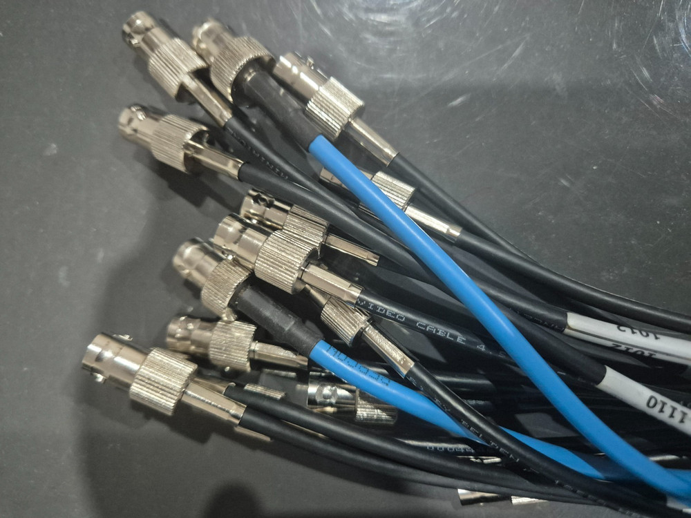 Evertz 7867VIPA32-DUO-HS-DIN HD/SD Display Processor Multiviewer Mini Din cables