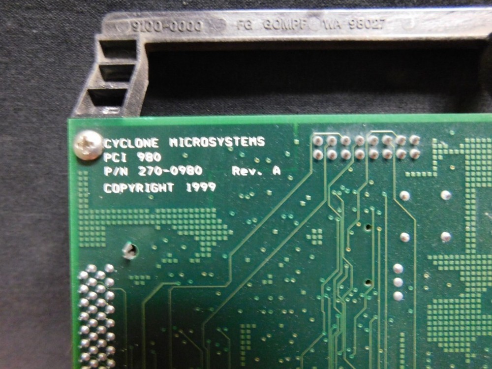 CYCLONE MICROSYSTEMS PCI 980 -- 270-0980 Rev A -- Network Communications Adapter