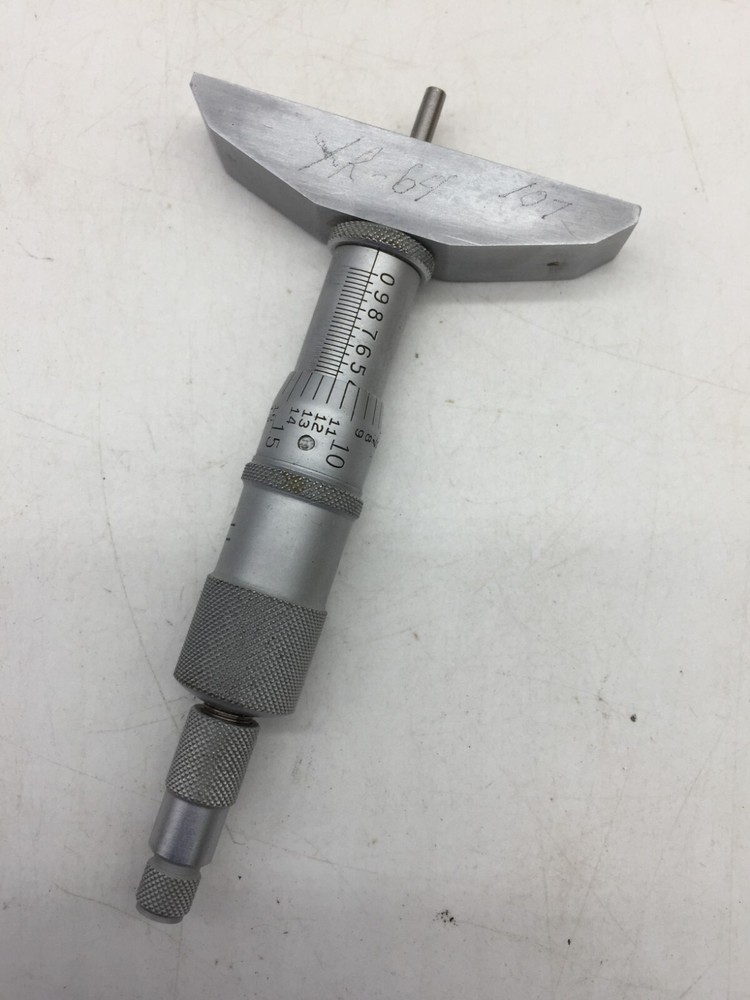 Scherr Tumico Depth Micrometer Machinist Tool with Assorted Range