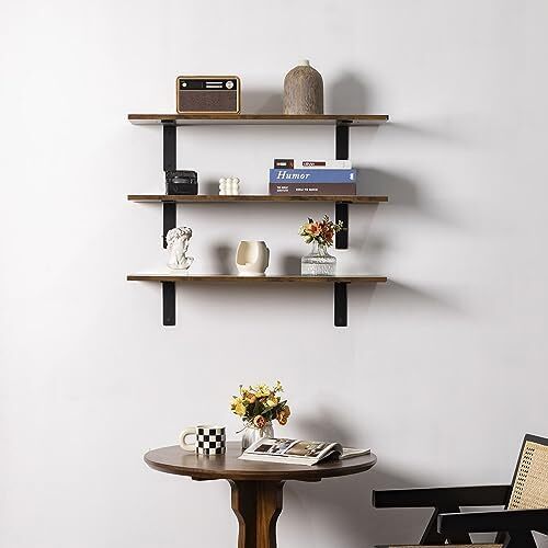 Heavy Duty Shelf Brackets 10 Inch 6 Pack Rustic L Floating Shelf Brackets Wal...