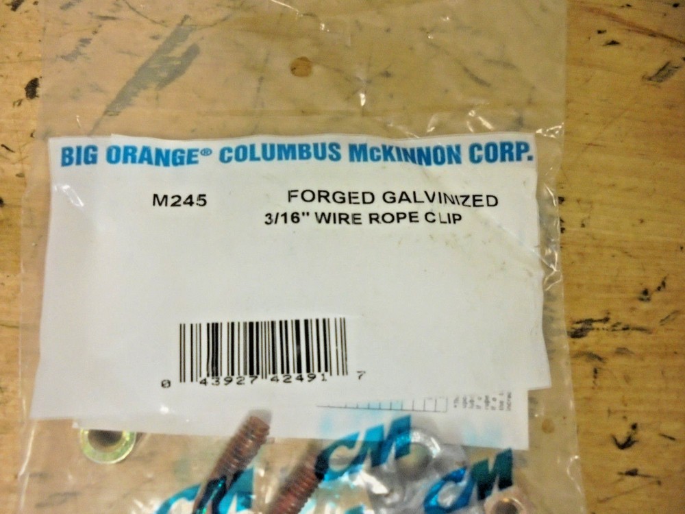 CM M245 Wire Rope Clip 3/16" -