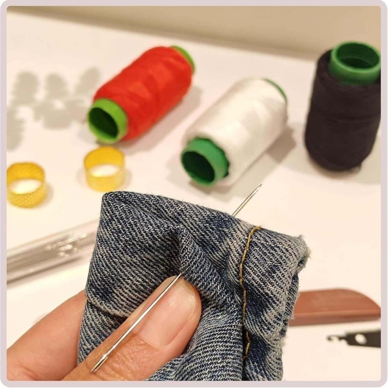 2Sets 37PCS Sewing Tool Set,Needles Thread Hand Repair Tools,Portable Sewing Kit