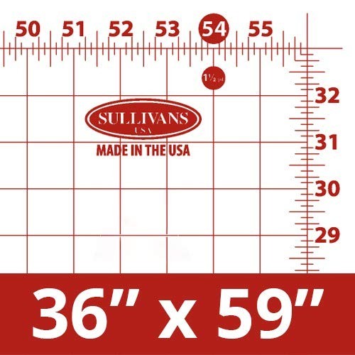 Cutting Mat with Grid - 59"x36" for Home Hobby Table - Durable Crafting Surface