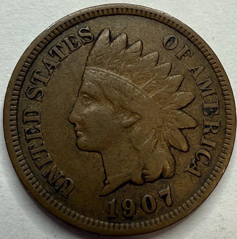 1907 Indian Head Cent Exact Coin Imaged #IND811