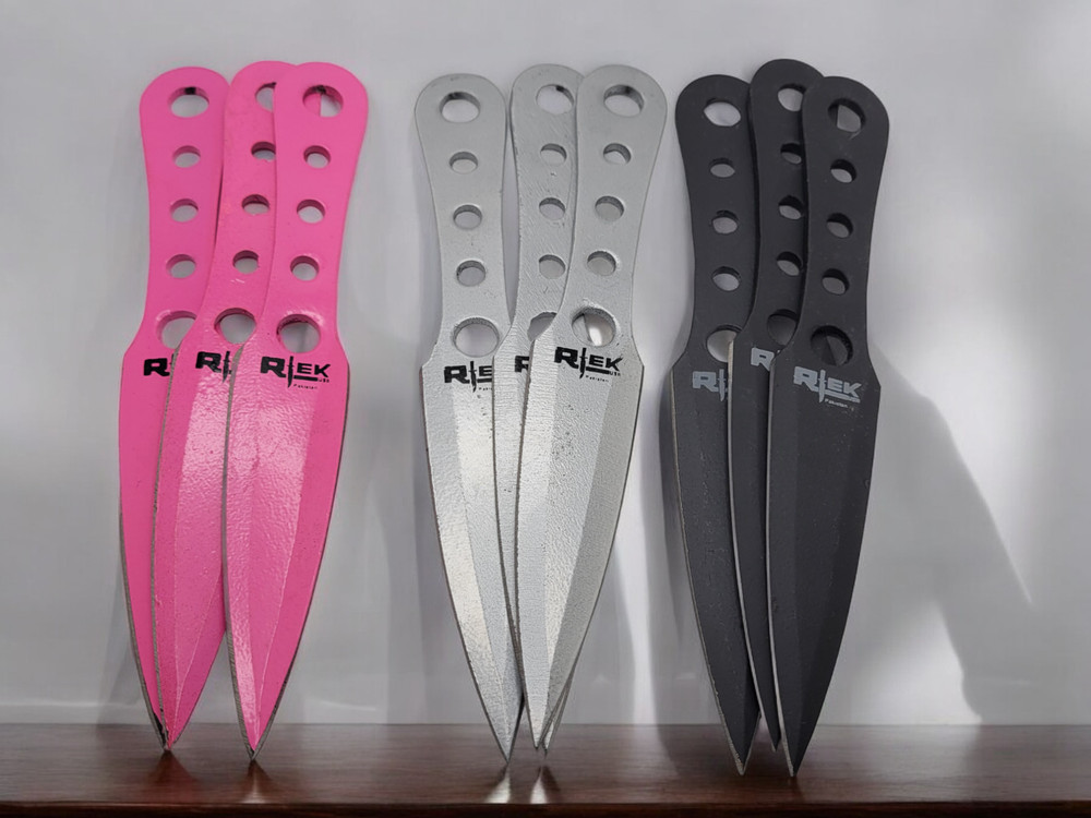 6.5" 3PCS RTEK THROWING KNIFE SET WITH SHEATH