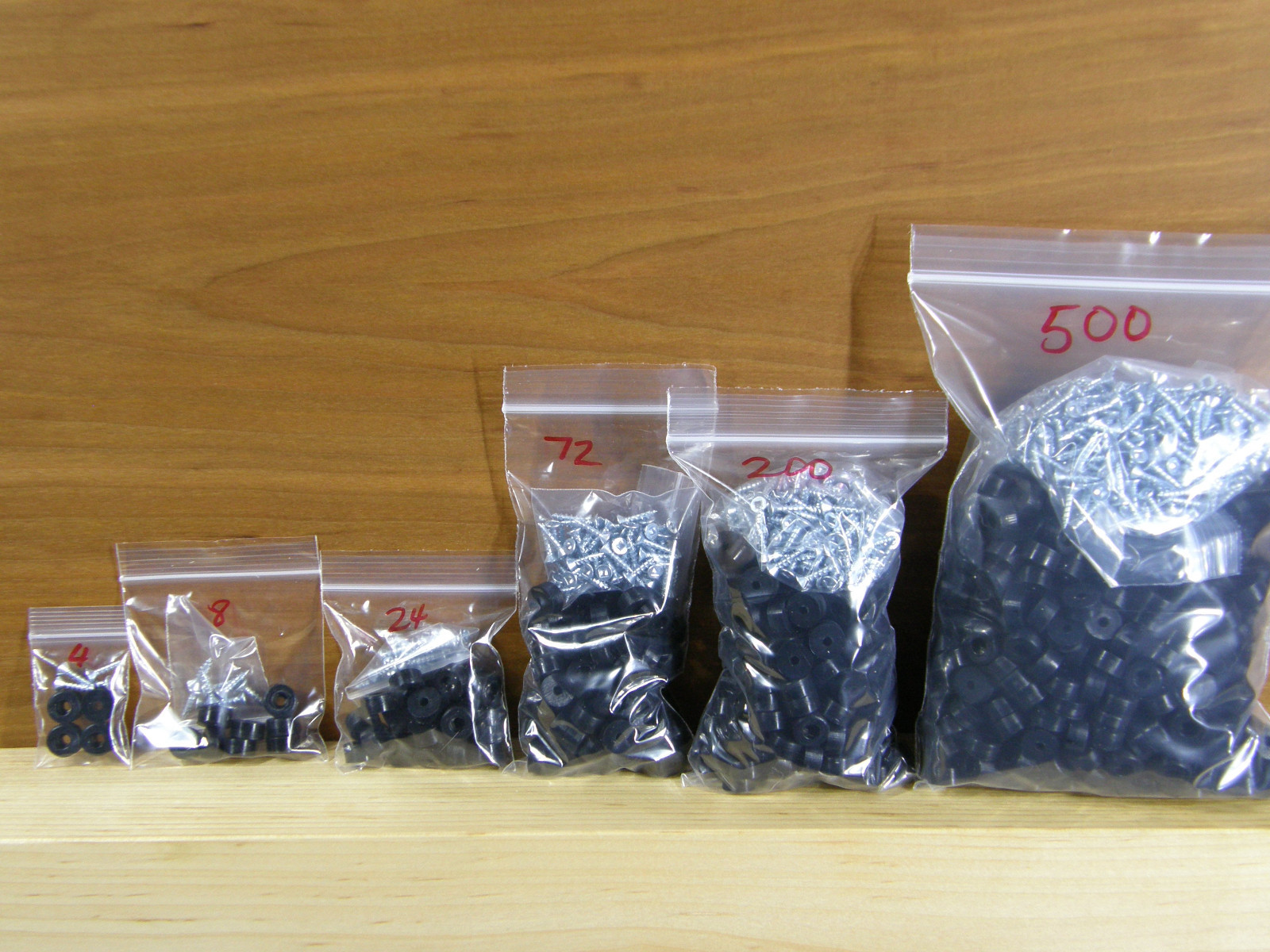 Silicone Rubber Bumper Feet (SMALL 1/2")(5/8")(7/8") BLACK (FIRM) with screws