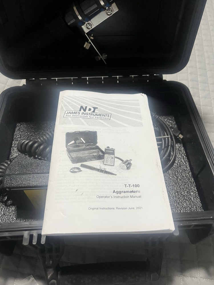 James Instruments T-T-100 Cementometer Microwave Moisture Meter Tested