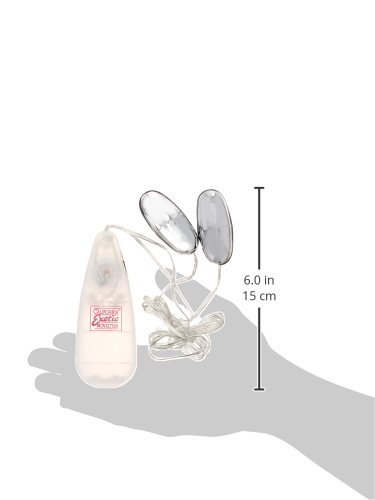 Pocket Exotics Double Silver Bullets Multispeed 2.1 Inch Silver