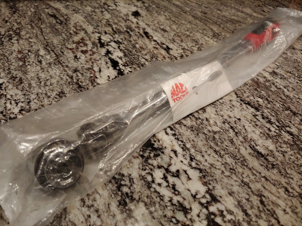 Mac Tools 1/2 Flex Head 16"long Soft Grip Ratchet - SEALED