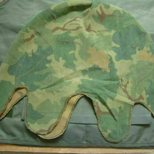 VIETNAM WAR US MITCHELL REVERSIBLE cotton HELMET COVER Military CAP -chho981
