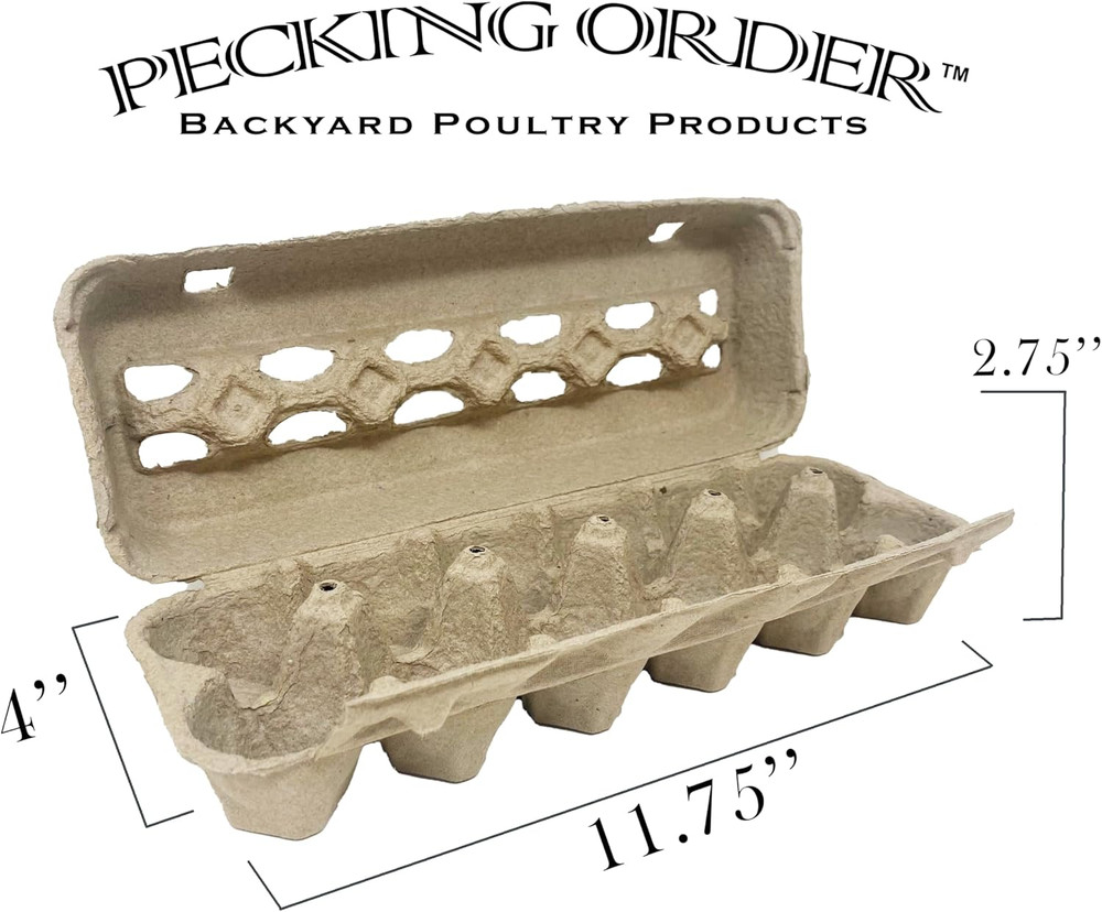 Paper Pulp Egg Cartons - 12 Pack Grey