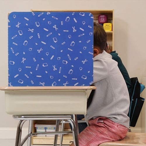 Really Good Stuff Large Privacy Shield, 12-Pack, Red, Green & Blue