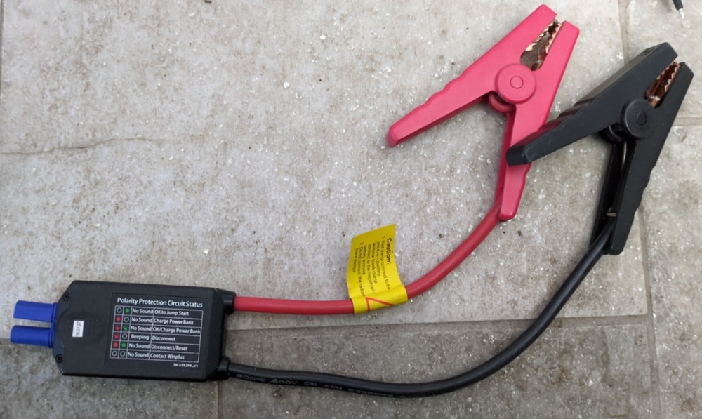 🔥 Smart Jumper Cable Clamps for Jump Starter