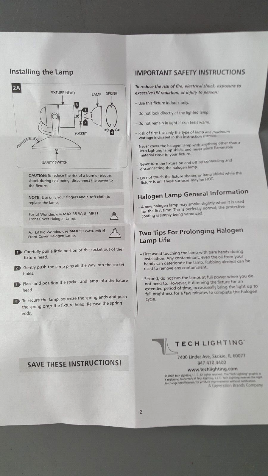 TECH LIGHTING 4" LIL WONDER 700F2 🖼 PORTABLE DISPLAY ART EXHIBIT SPOT LIGHT NEW