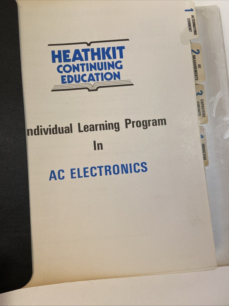 Heathkit Continuing Education EE-3102 AC Electronics Learning 6 Chapters
