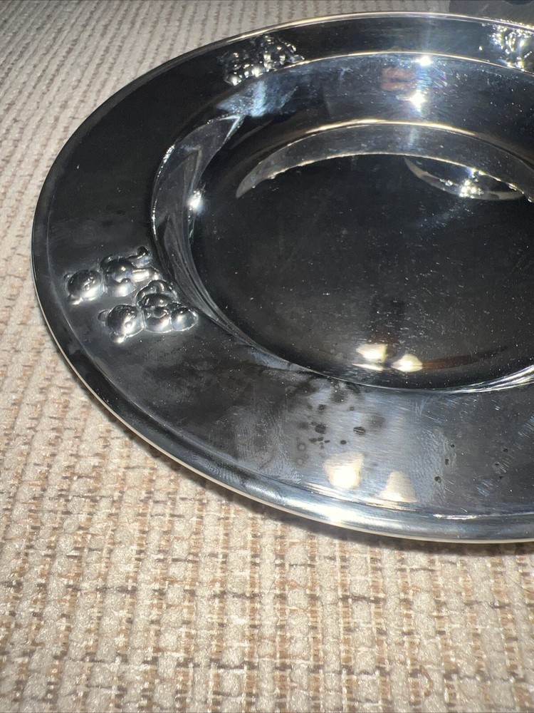 Godinger Silver Childs Teddy Bear Plate and Cup