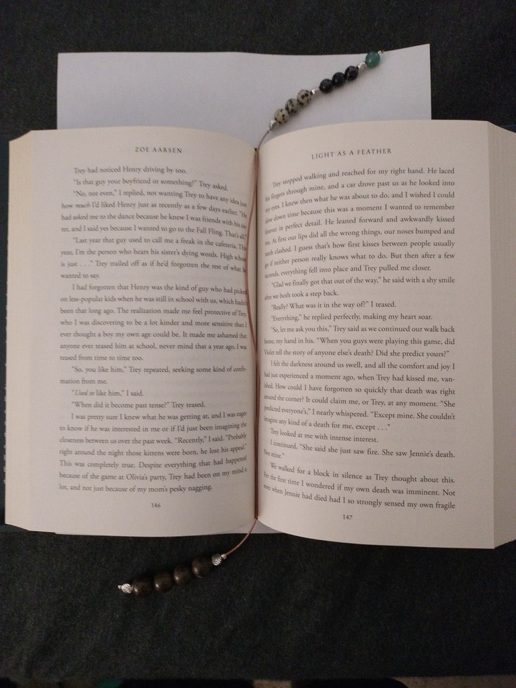 Custom Beaded Reading Bookmark
