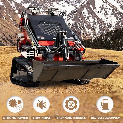 2025 13.5HP Mini Skid Steer Loader B&S Gasoline Stand-on Gas Electric Start