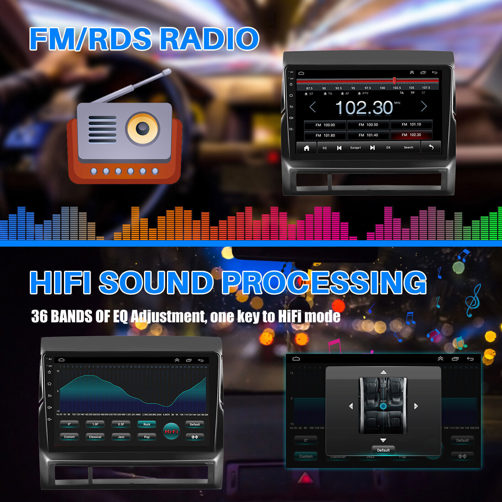 Android 13.0 Car Stereo Radio Wifi Apple CarPlay GPS For Toyota Tacoma 2005-2013