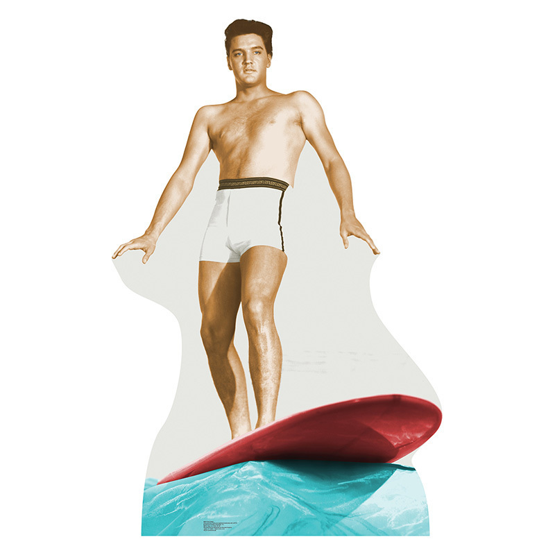 ELVIS PRESLEY Surfing Lifesize CARDBOARD CUTOUT Standup Standee Poster FREE SHIP
