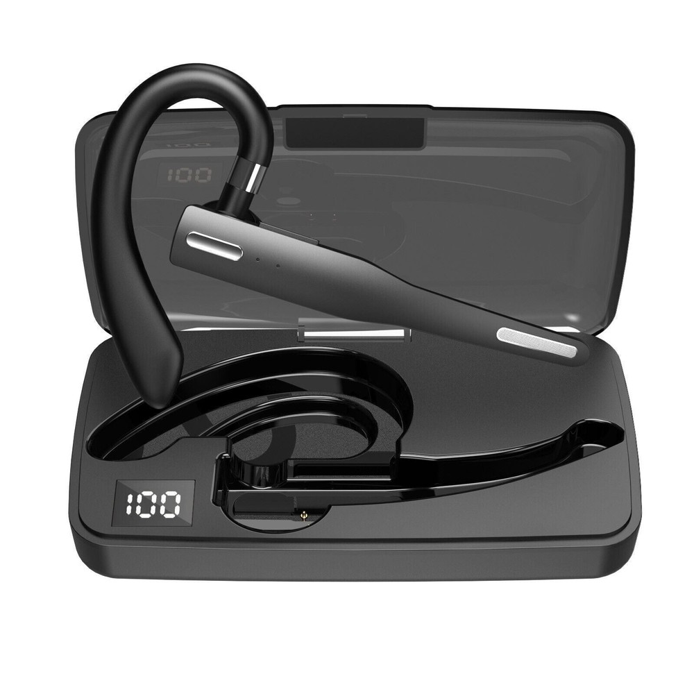 Bluetooth Headset Wireless Bluetooth Earpiece with 500mAh Charging Case 72 Hours