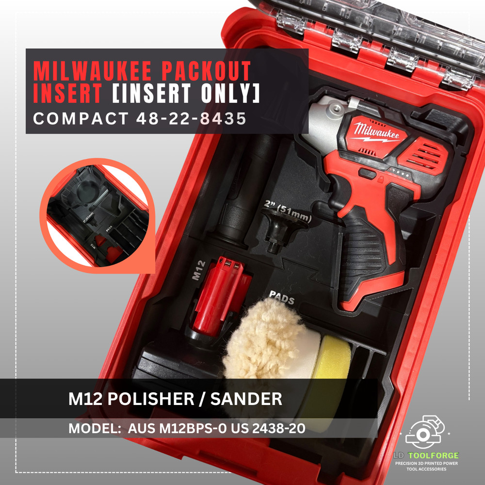 Milwaukee Packout M12 Polisher/Sander Insert | Tool AUS M12BPS-0 [INSERT ONLY]