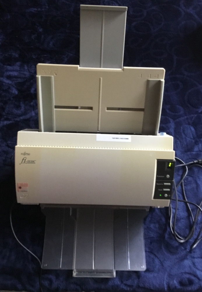 FuJitsu Fi-5120C Duplex Color Document Scanner with Power Adapter
