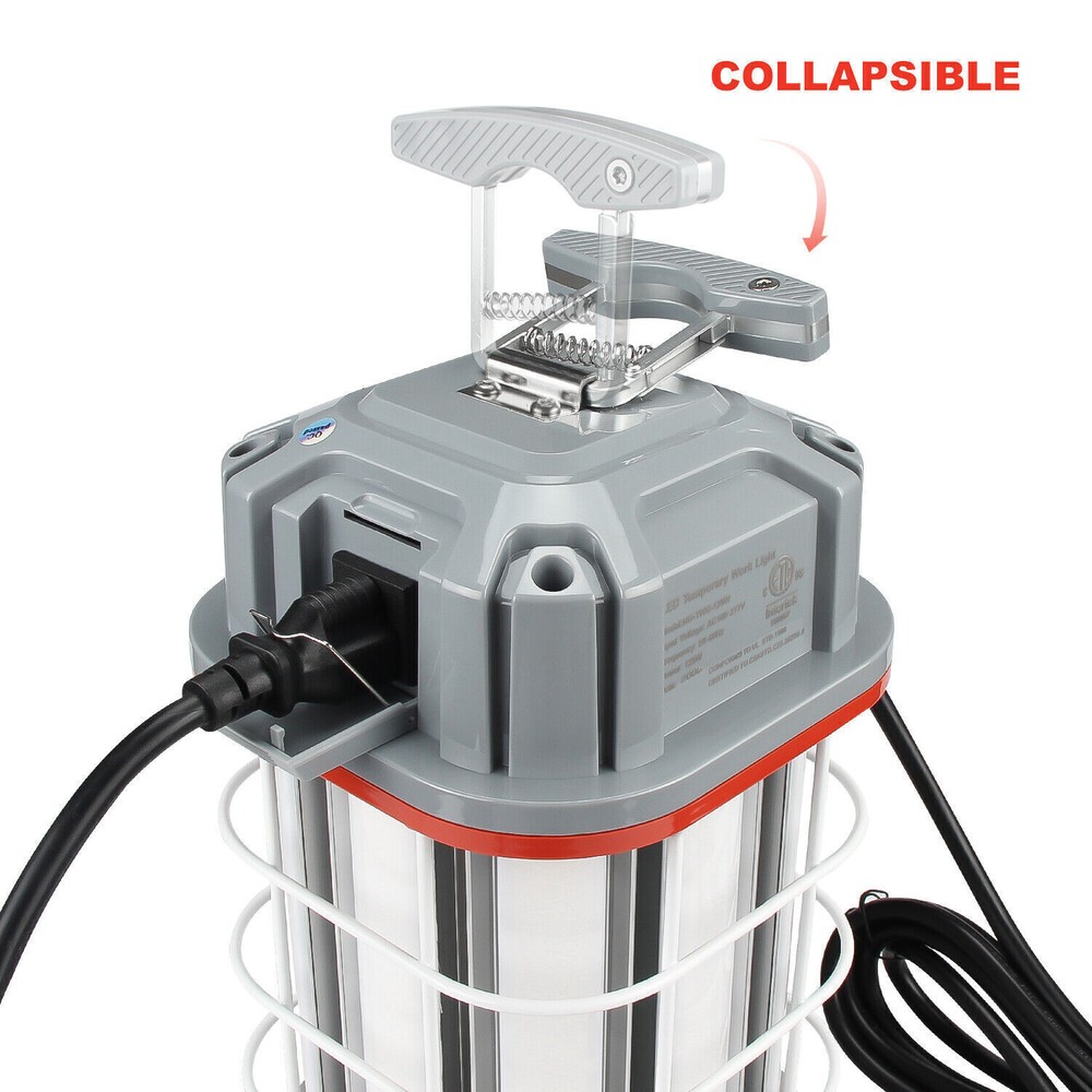 100W 5000K Linkable LED Temporary Jobsite Work Light Construction Lamp Daylight