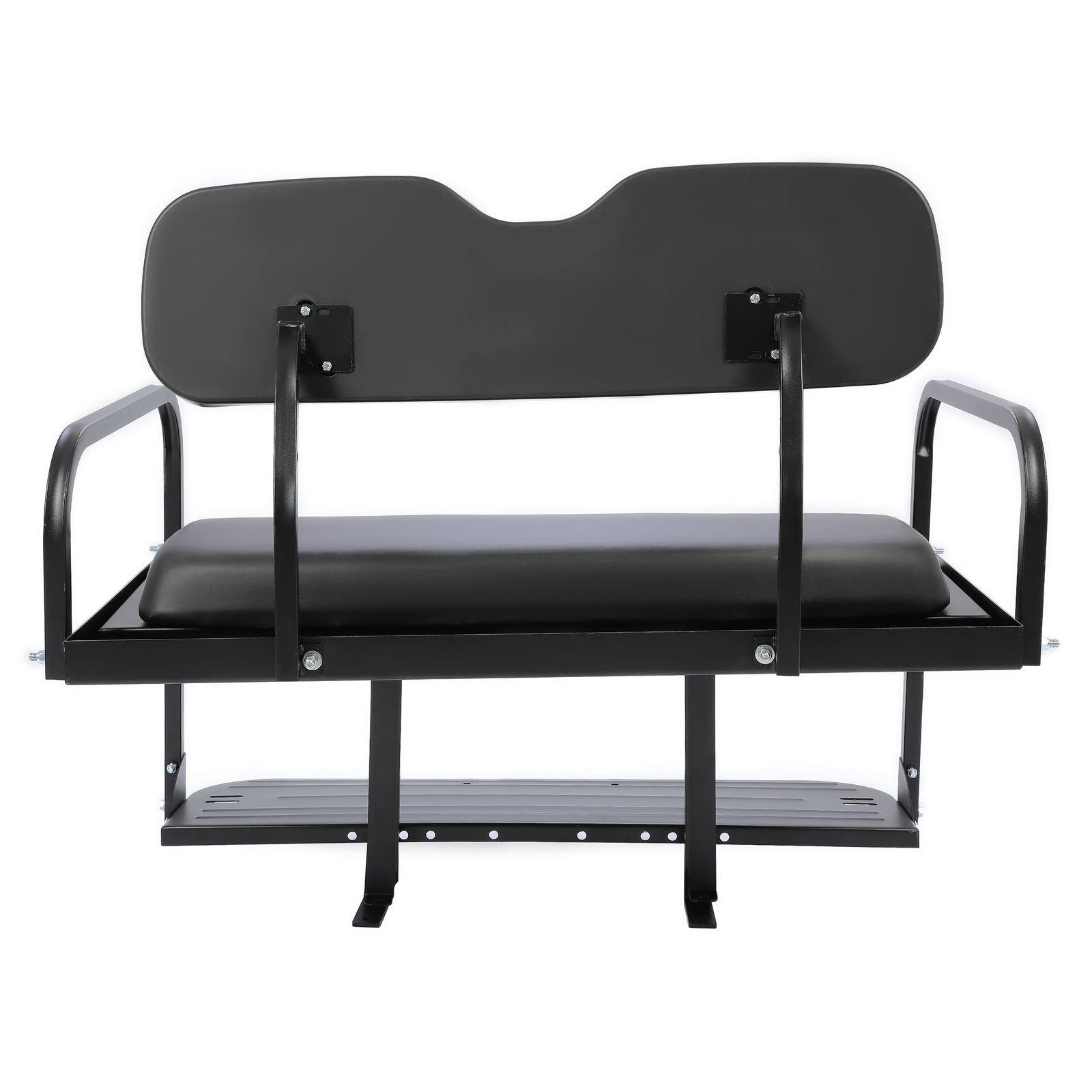 For Yamaha G2, G9 Golf Cart Flip Folding Rear Back Seat Kit Black Powder Coated