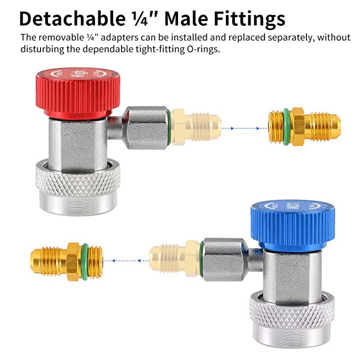 R134a Quick Coupler Connector Adapter