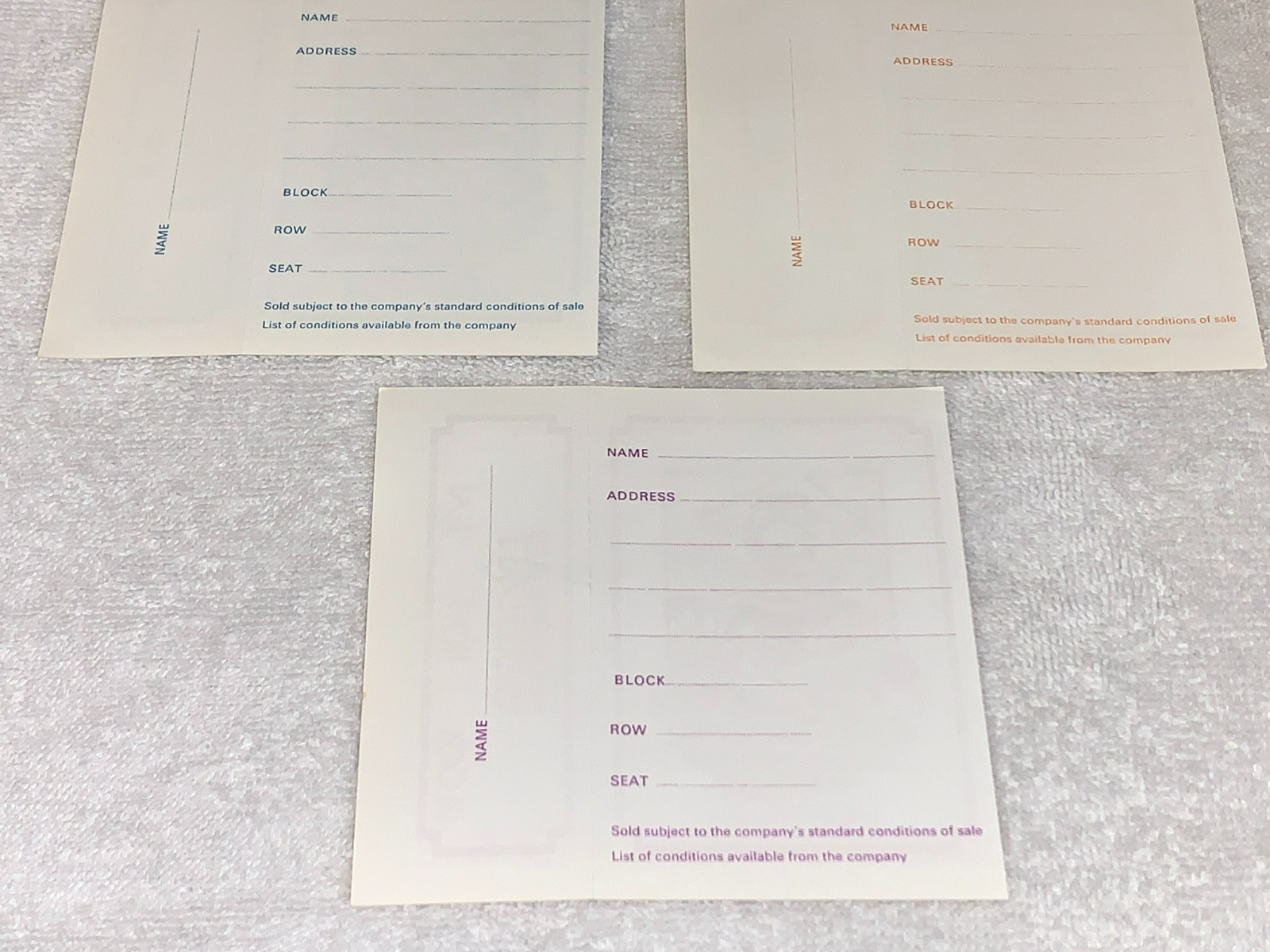 JIMI HENDRIX THE DOORS THE WHO 3 Isle Of Wight 1970 Festival Concert Tickets U.K