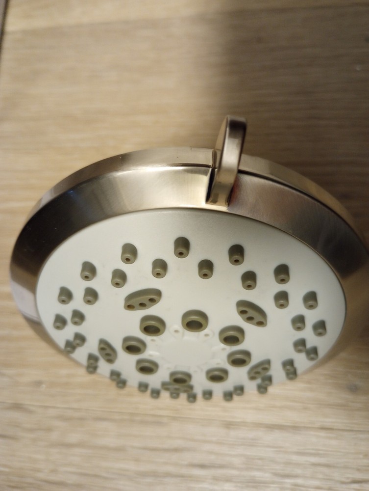 Seasons Anchor Point Showerhead 4" Brushed Nickel Finish Five-Function 1.75 GPM