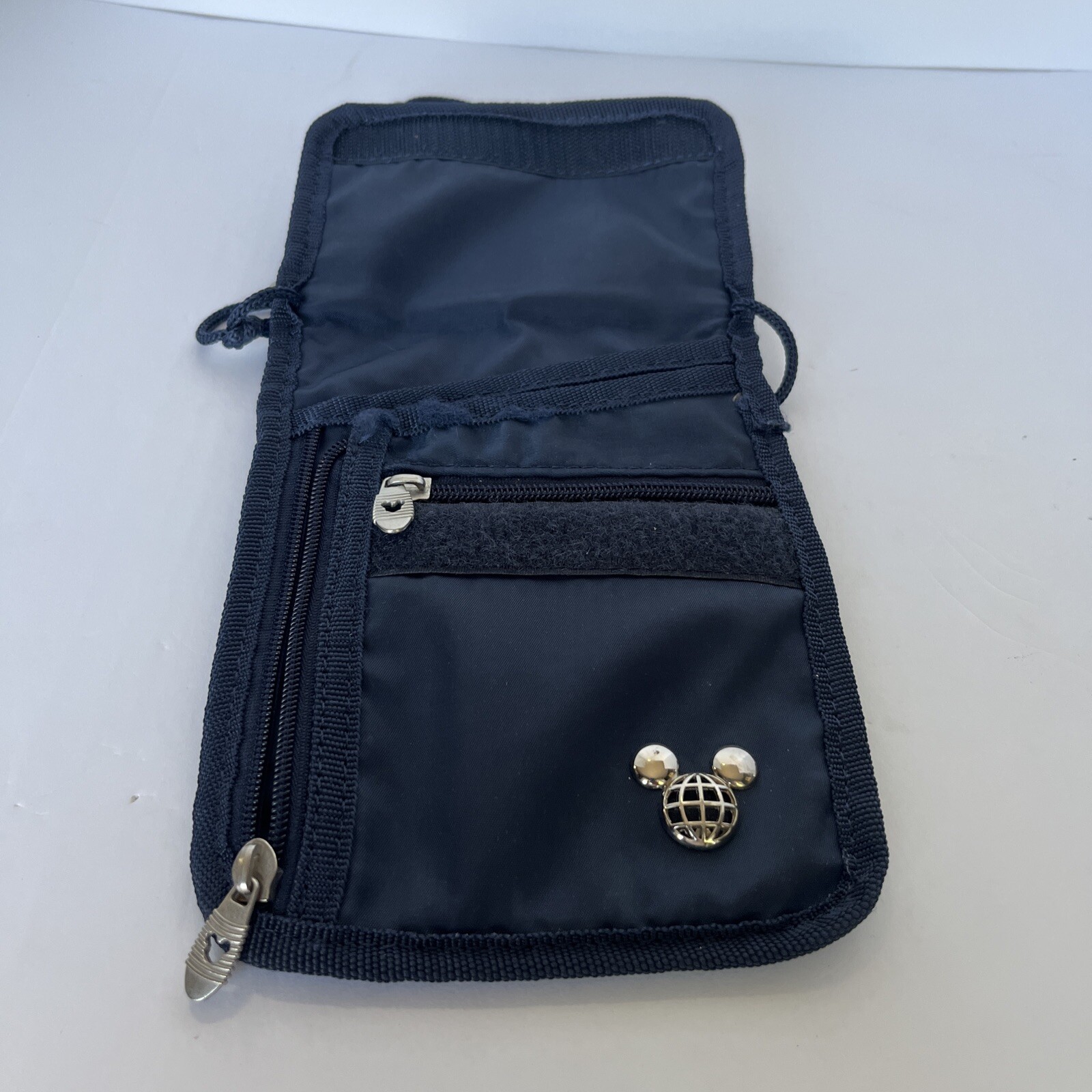 Disney TAG Travel Accessories Gear Navy Blue Neck Wallet ID Holder Bag
