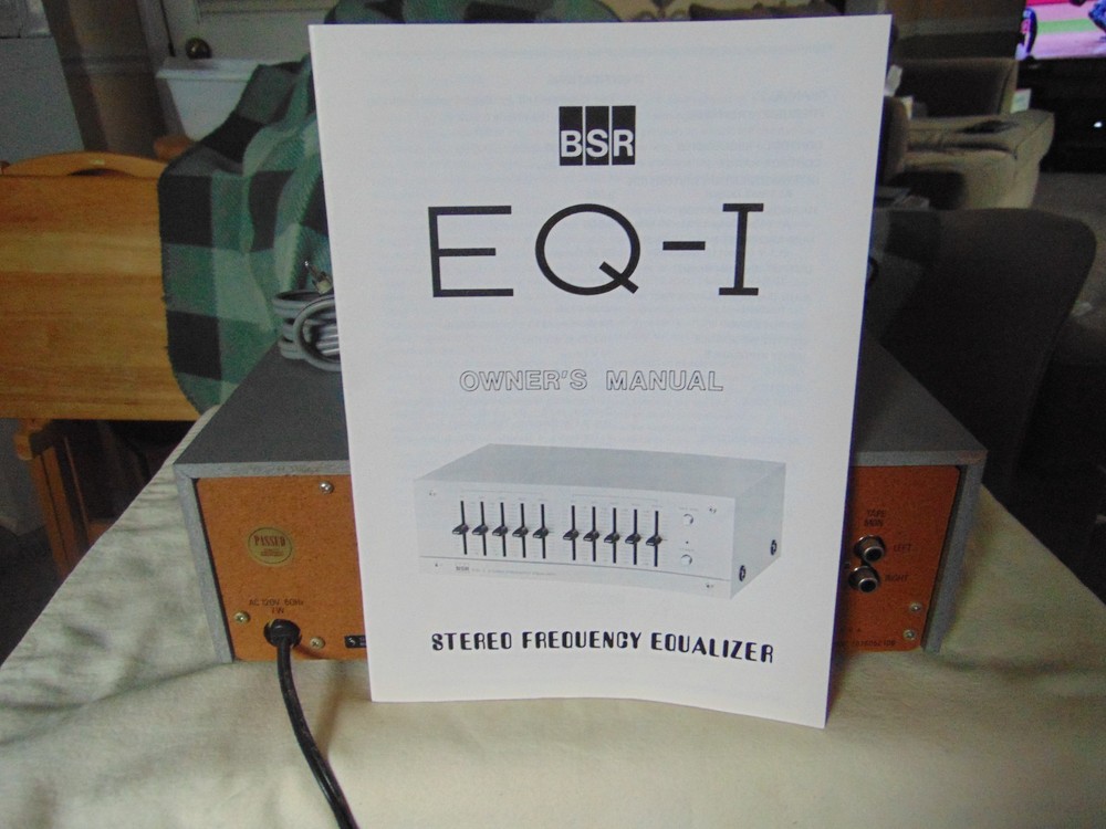 BSR - Model EQ-I - Stereo Frequency Equalizer - With manual and cables tested