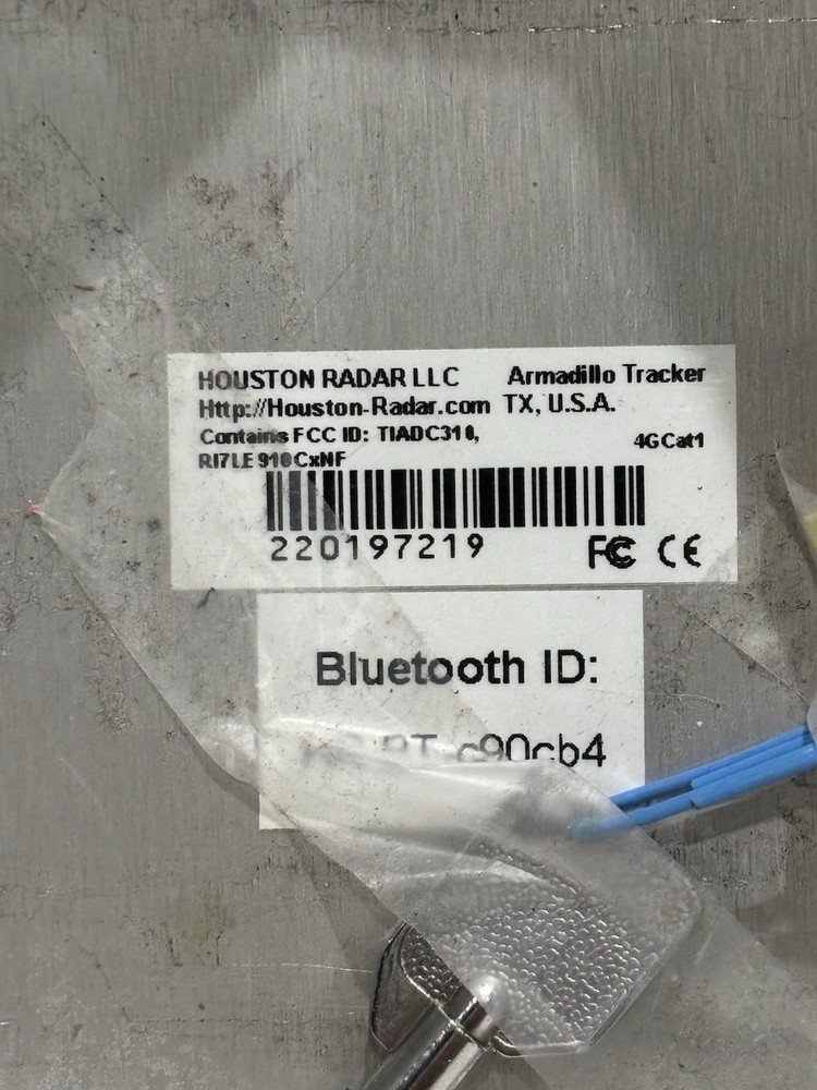UNTESTED Houston Radar Armadillo Tracker DC310 w/ Calibration Papers & Keys