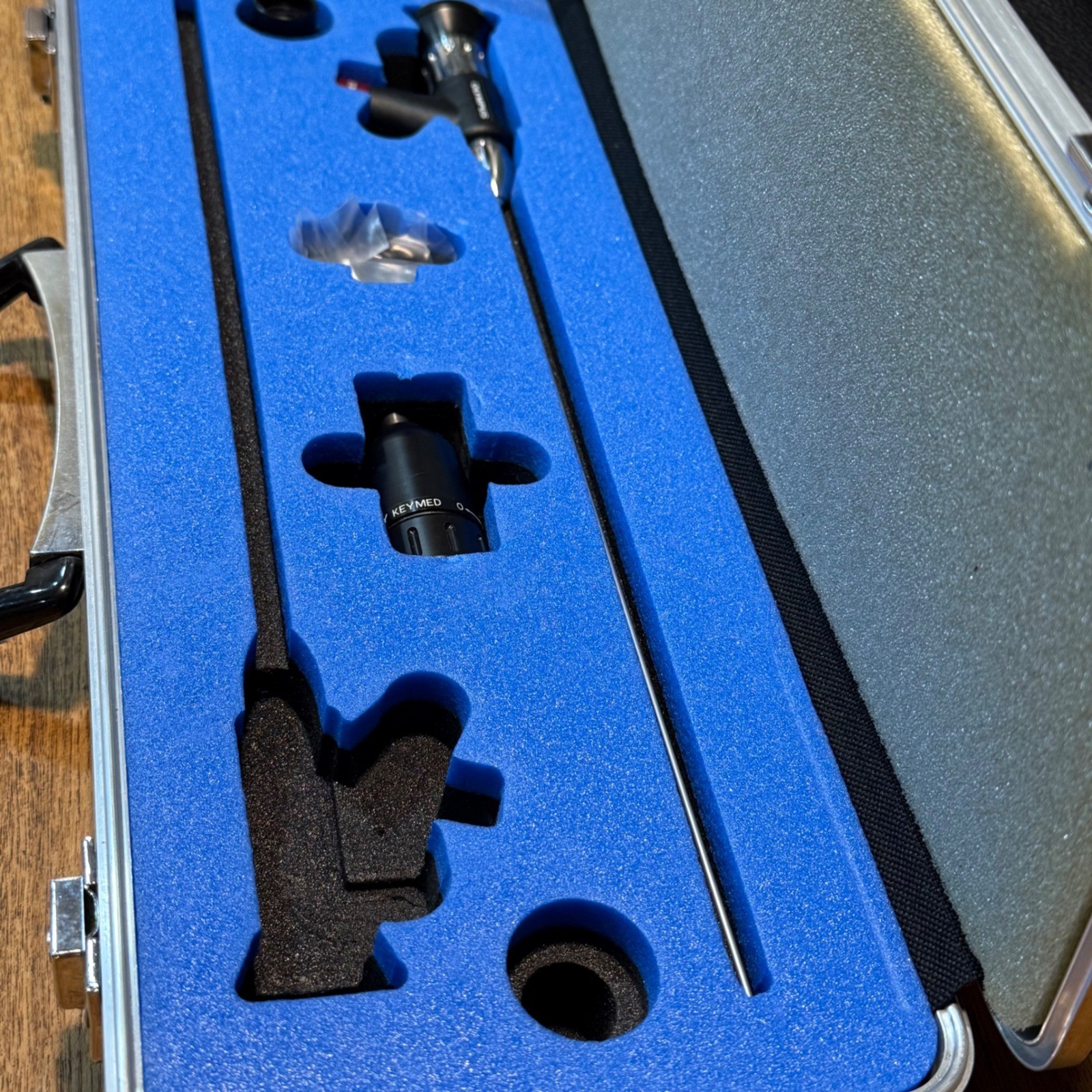 Olympus KeyMed Rigid Borescope Inspection Scope w Case Attachments Tested Works