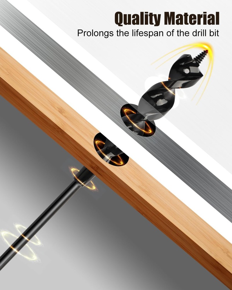 AOKLIT Flexible Installer Drill Bit for Wire Pulling, 36 Inch Extra Long 36”