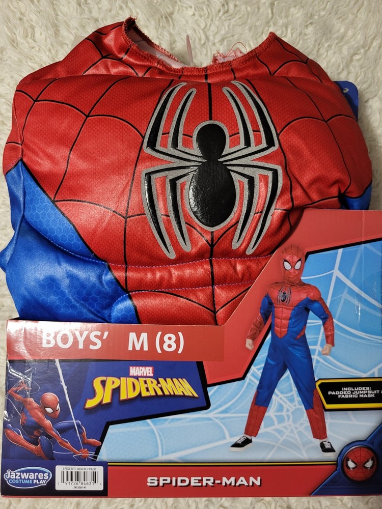 Halloween Custome Boys Spiderman Medium 7/8