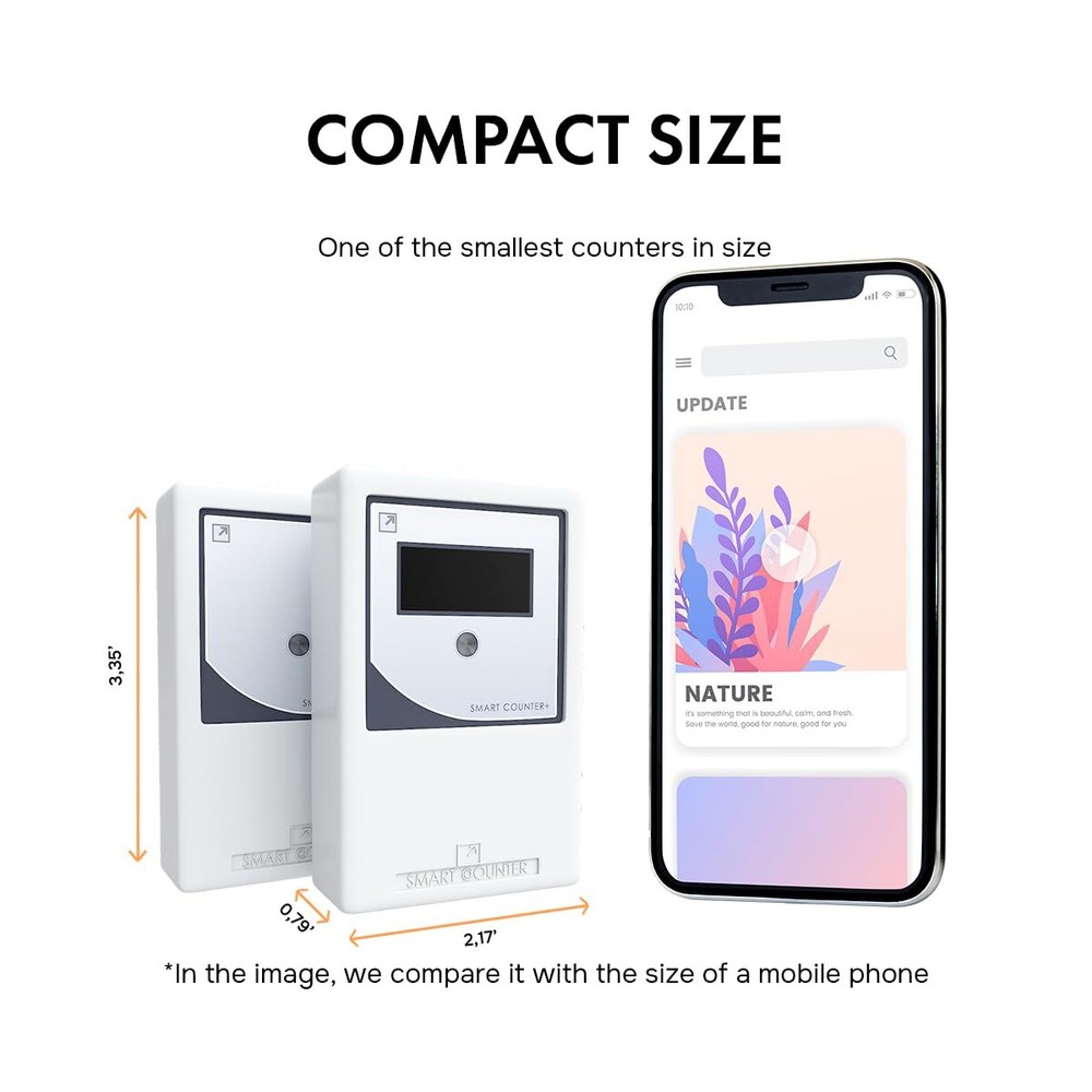 Retail People Counter Security Checkpoint Infrared Wireless Visitor 98% Accuracy